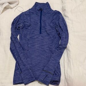 lululemon athletica Blue V-Neck Sweater